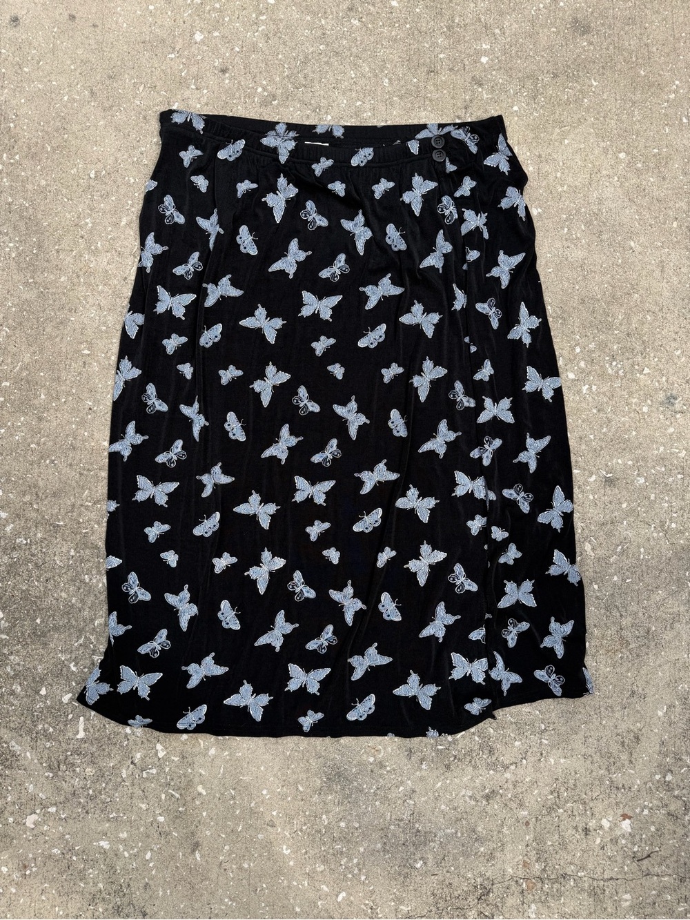 Vintage Butterfly Maxi Skirt size 3X